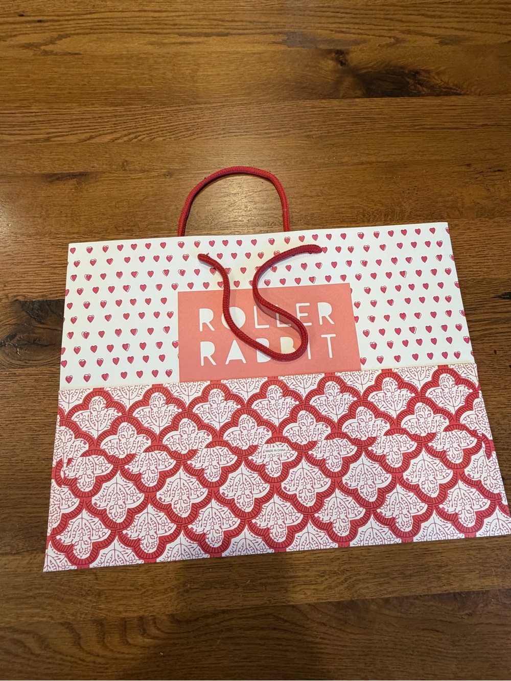 Roller Rabbit Red and White Bag